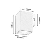 Buitenwandlamp, Urfa, LED 9 W, 900 lm, kleurtemperatuur 2700, 4000, 6500 K, H 11,5 cm, IP65, grijs-beige, 77216