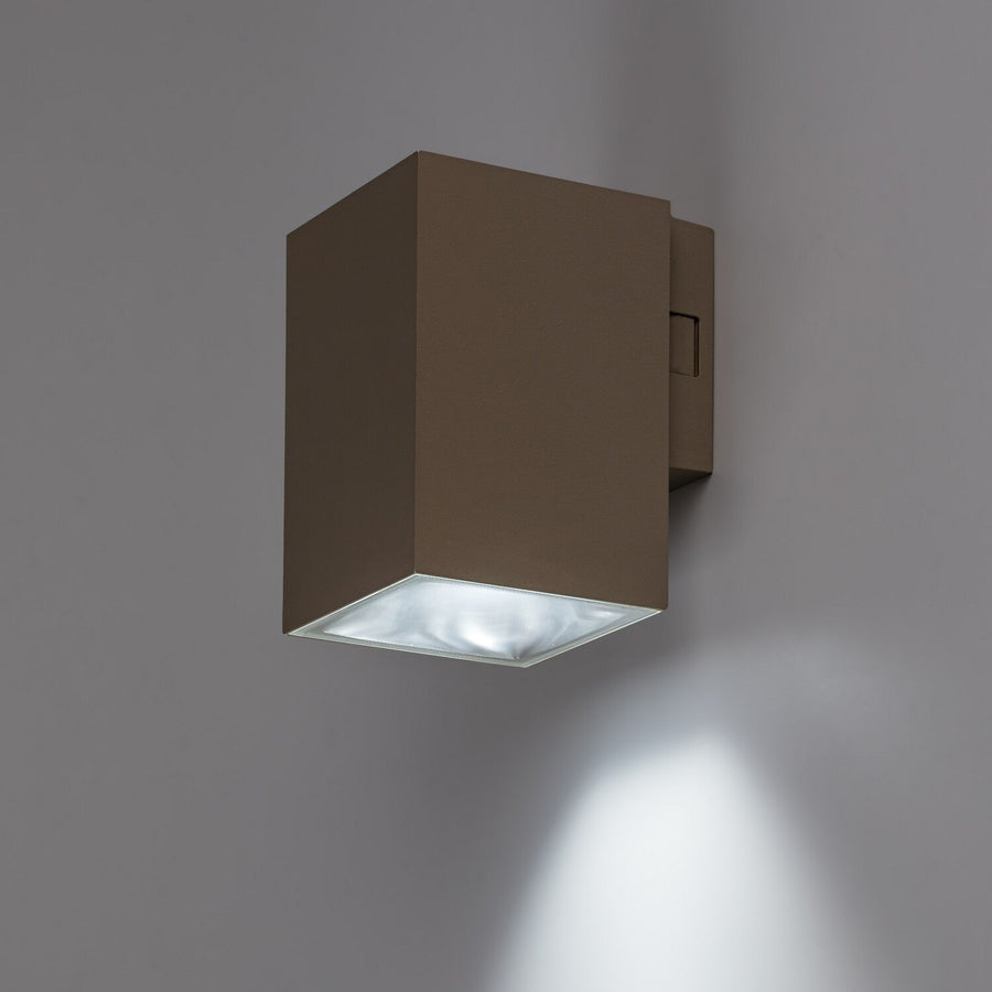 Buitenwandlamp, Urfa, LED 9 W, 900 lm, kleurtemperatuur 2700, 4000, 6500 K, H 11,5 cm, IP65, grijs-beige, 77216