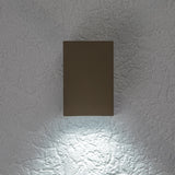Buitenwandlamp, Urfa, LED 9 W, 900 lm, kleurtemperatuur 2700, 4000, 6500 K, H 11,5 cm, IP65, grijs-beige, 77216