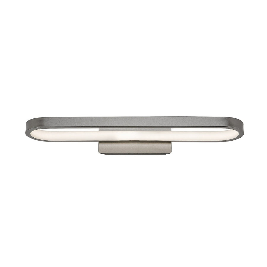 Badkamerwandlamp, Odran, LED 15 W, 1200 lm, 4000 K, L 40 cm, gunmetal, IP44, 75114
