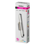 Badkamerwandlamp, Odran, LED 15 W, 1200 lm, 4000 K, L 40 cm, gunmetal, IP44, 75114