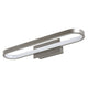 Badkamerwandlamp, Odran, LED 15 W, 1200 lm, 4000 K, L 40 cm, gunmetal, IP44, 75114