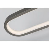 Badkamerwandlamp, Odran, LED 18 W, 1350 lm, 4000 K, L 60 cm, gunmetal, IP44, 75115