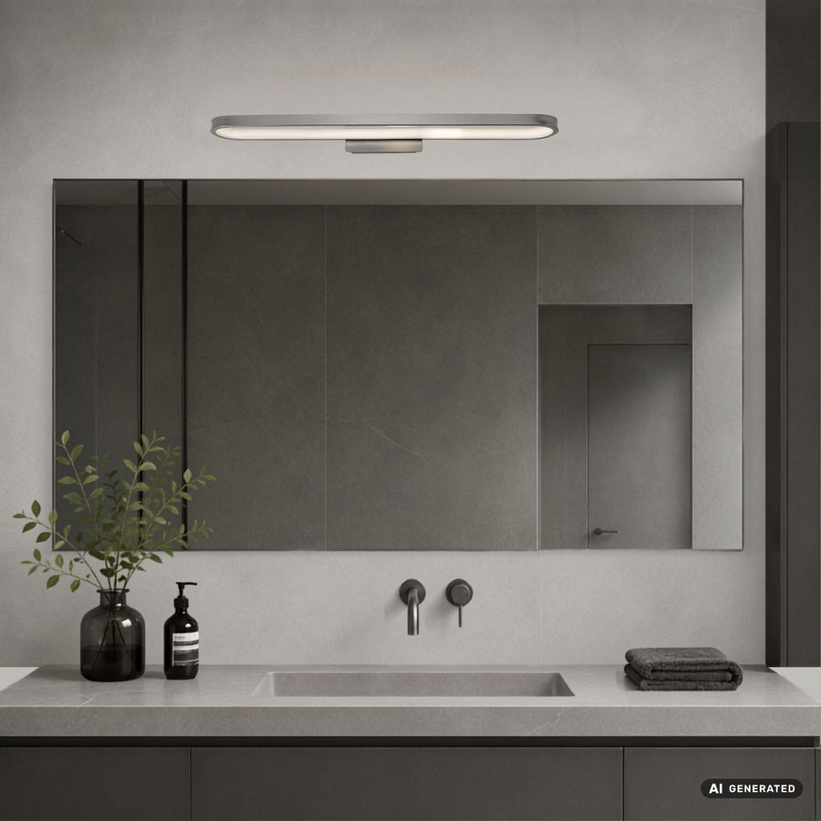 Badkamerwandlamp, Odran, LED 18 W, 1350 lm, 4000 K, L 60 cm, gunmetal, IP44, 75115