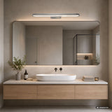 Badkamerwandlamp, Odran, LED 18 W, 1350 lm, 4000 K, L 60 cm, gunmetal, IP44, 75115