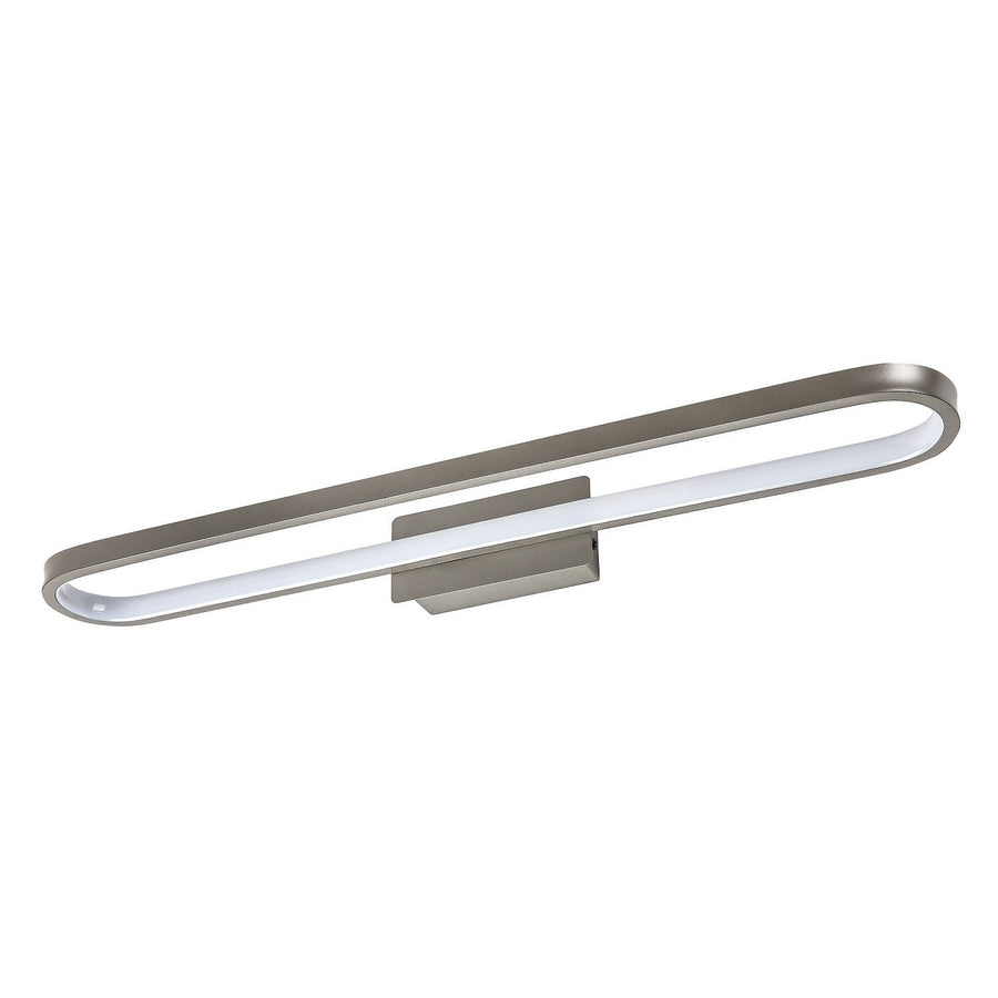 Badkamerwandlamp, Odran, LED 18 W, 1350 lm, 4000 K, L 60 cm, gunmetal, IP44, 75115