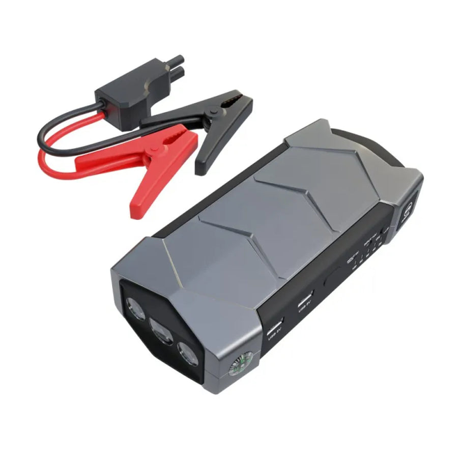 Extralink Jump Max7-startbooster, capaciteit 10.000 mAh, 3 LED’s, zaklamp, kompas, hamer, startstroom 400 A, piekstroom 1.000 A