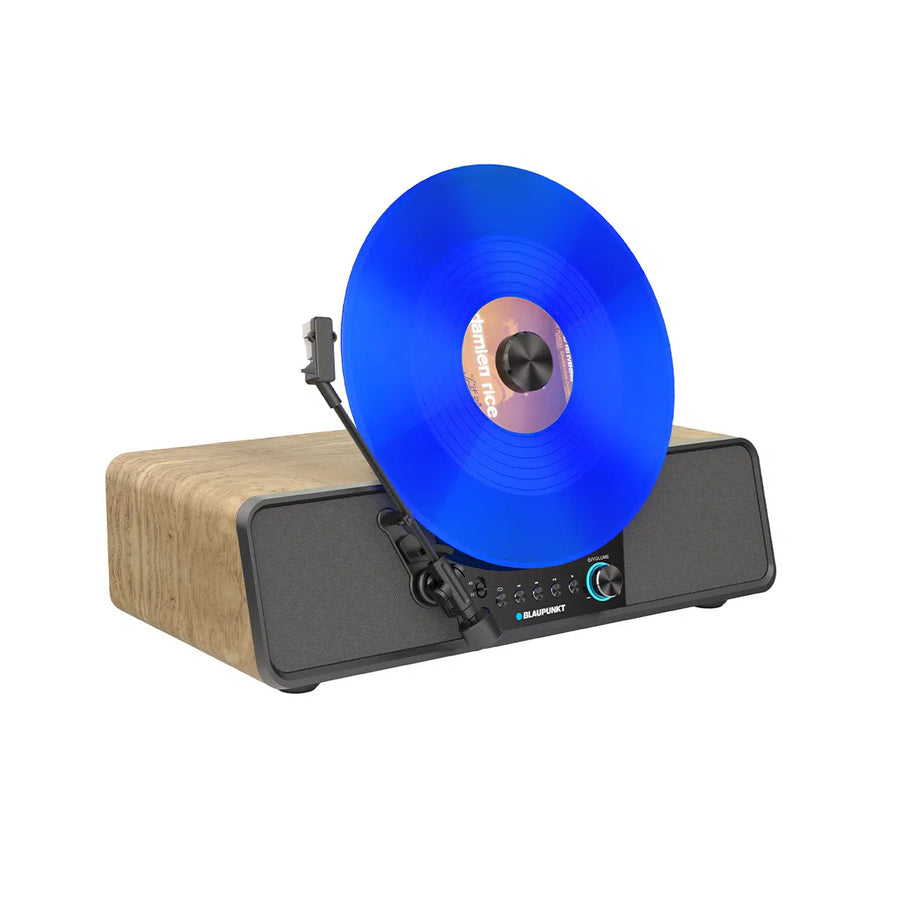 Blaupunkt automatische vinylplatenspeler, verticaal model, BT, USB, Audio-Technica-element, geschikt voor 7"- en 12"-platen, Varsovia VT200BT