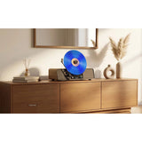 Blaupunkt automatische vinylplatenspeler, verticaal model, BT, USB, Audio-Technica-element, geschikt voor 7"- en 12"-platen, Varsovia VT200BT