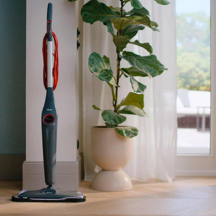 Vileda Steam Plus XXL Pro stoommop, doodt 99,9% van de bacteriën, ideaal voor grote oppervlakken, geschikt voor alle soorten vloeren, 180835