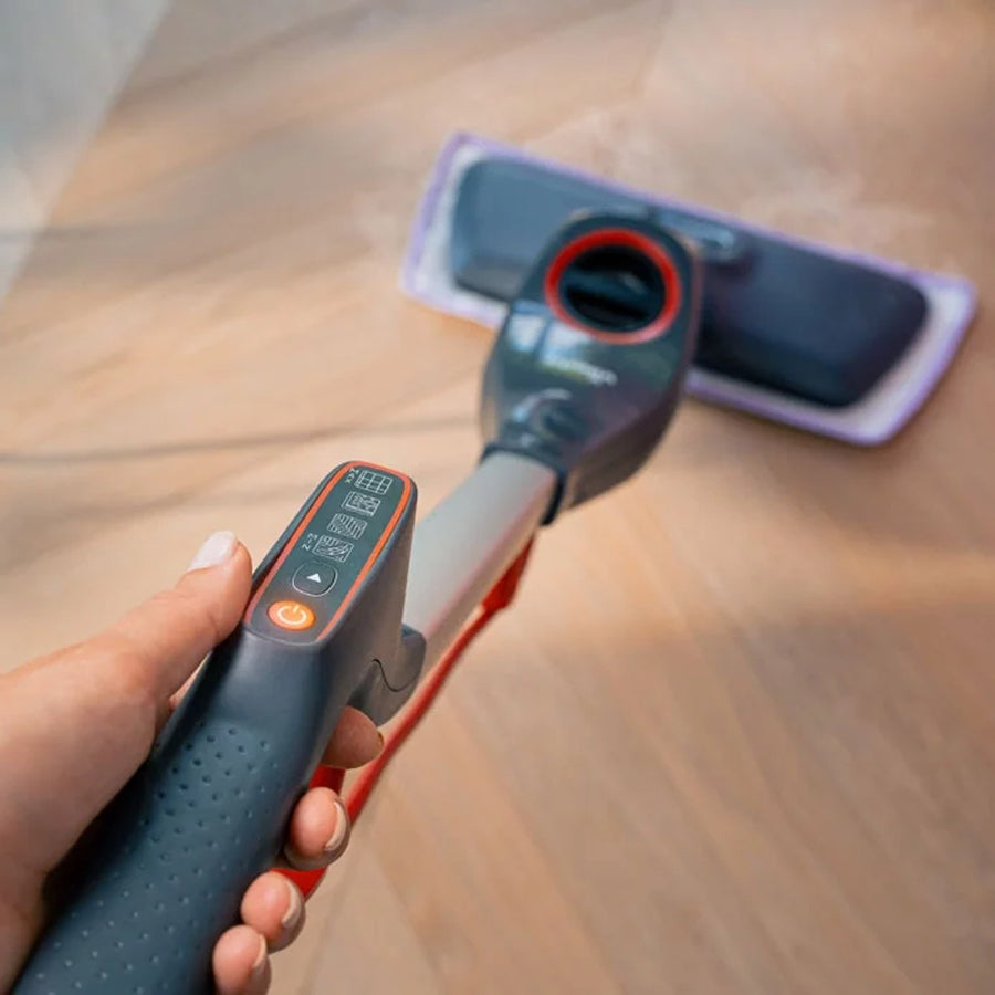 Vileda Steam Plus XXL Pro stoommop, doodt 99,9% van de bacteriën, ideaal voor grote oppervlakken, geschikt voor alle soorten vloeren, 180835
