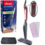 Vileda Steam Plus XXL Pro stoommop, doodt 99,9% van de bacteriën, ideaal voor grote oppervlakken, geschikt voor alle soorten vloeren, 180835