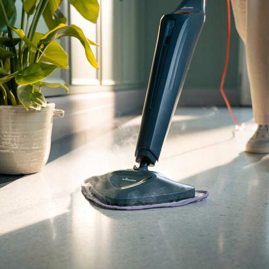 Vileda Steam Plus Pro-stoommop, doodt 99,9% van de bacteriën, warmt snel op, geschikt voor alle soorten vloeren, 180839
