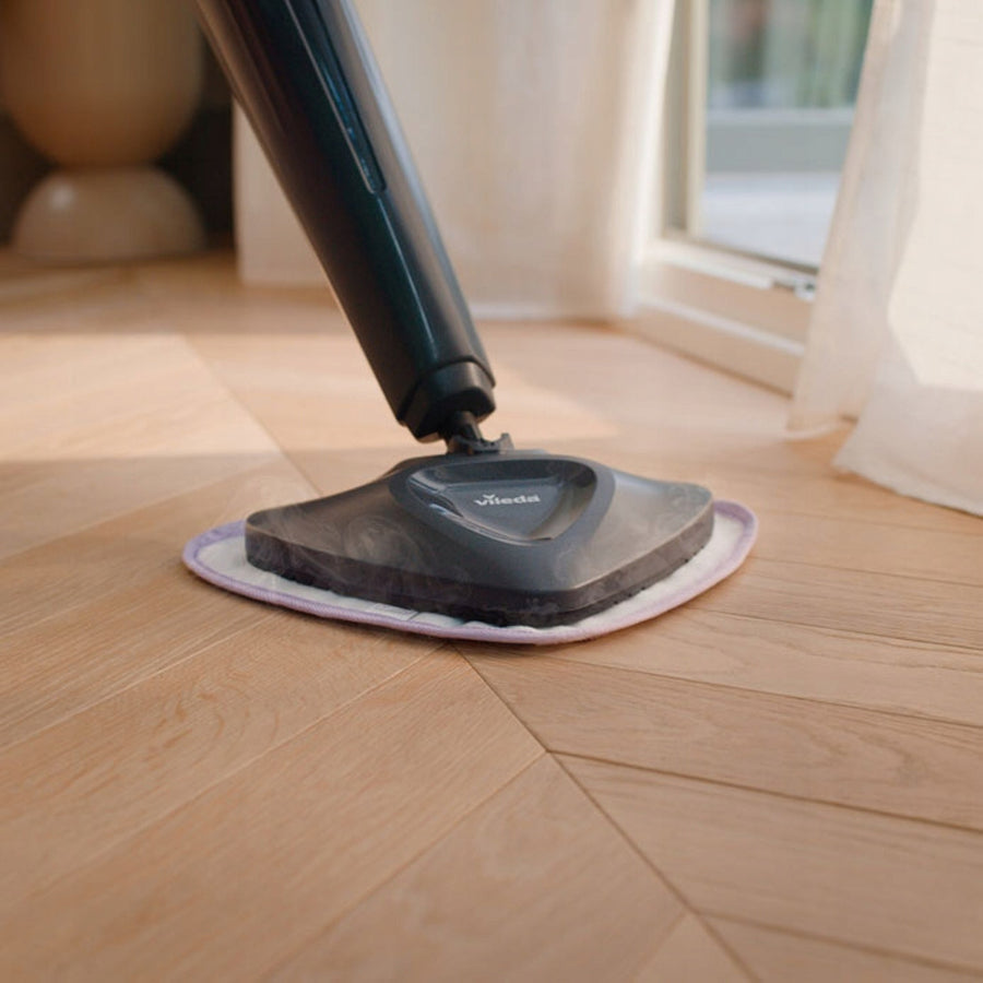 Vileda Steam Plus Pro-stoommop, doodt 99,9% van de bacteriën, warmt snel op, geschikt voor alle soorten vloeren, 180839