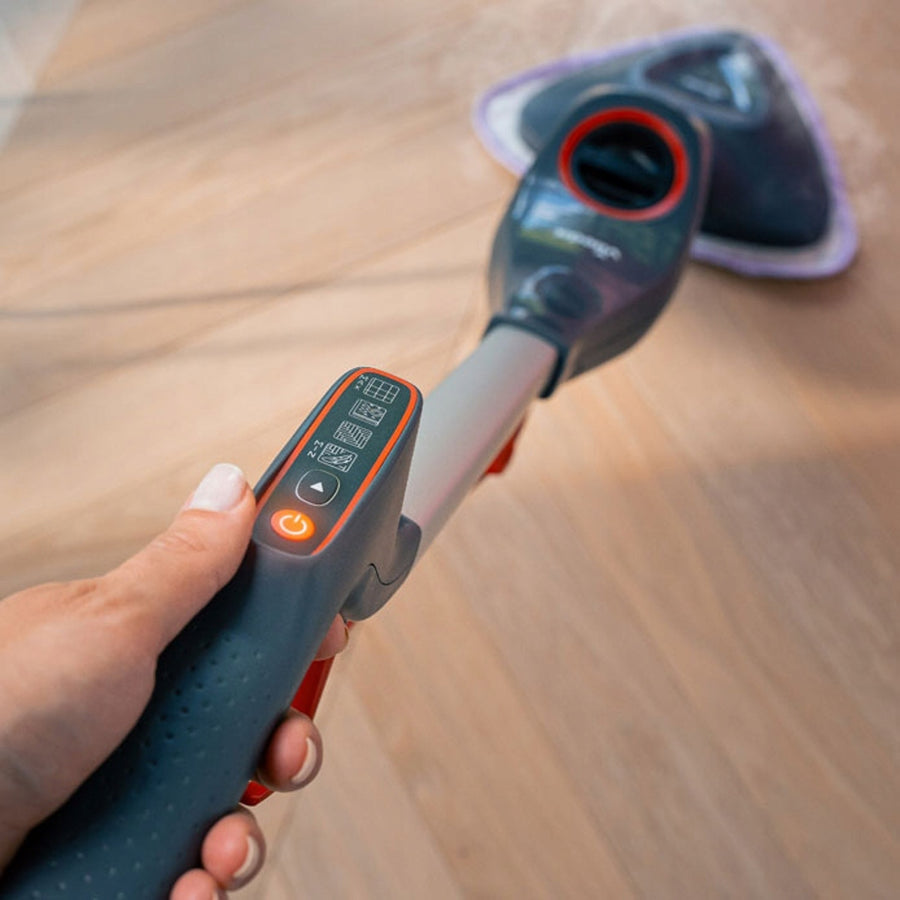 Vileda Steam Plus Pro-stoommop, doodt 99,9% van de bacteriën, warmt snel op, geschikt voor alle soorten vloeren, 180839