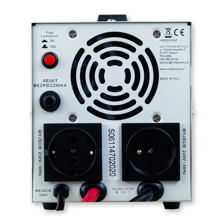 Noodstroomvoorziening Sinus Pro 800 E, 12/230 V, continu vermogen 500 W, totaal vermogen 800 VA, 3SP080012E