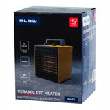 Blow-verwarming, vermogen 2000 W, 2 verwarmingsstanden, instelbare thermostaat, beveiliging tegen oververhitting, 44-904#