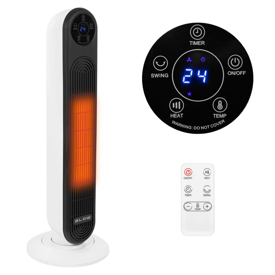 Blow-verwarming, vermogen 2000 W, 3 standen, temperatuurregeling, timer, afstandsbediening, 44-905#