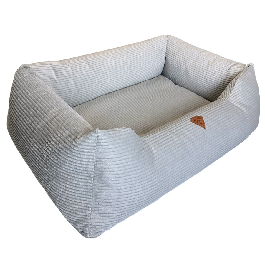 Premium hondenmand van corduroy, 120 x 100 cm, uit elkaar te halen, Dogs4life