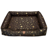 Hondenmand, 100x75, waterdicht, gouden botjes, uit elkaar te halen, Dogs4life