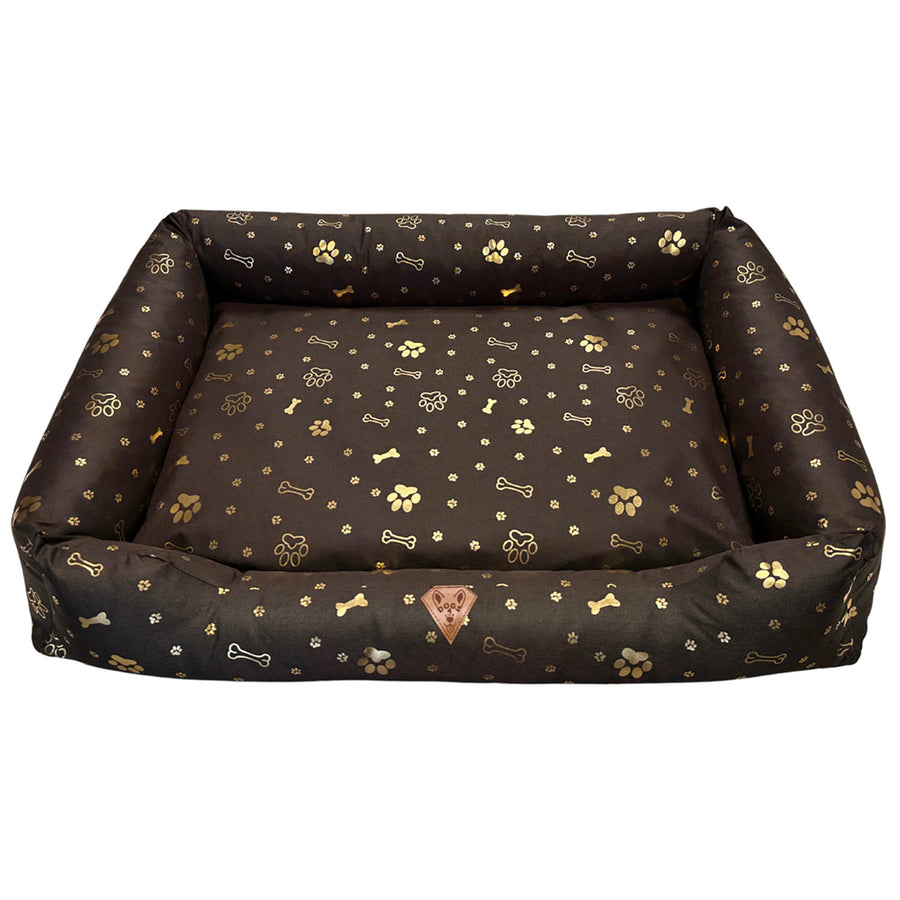Hondenmand, 100x75, waterdicht, gouden botjes, uit elkaar te halen, Dogs4life