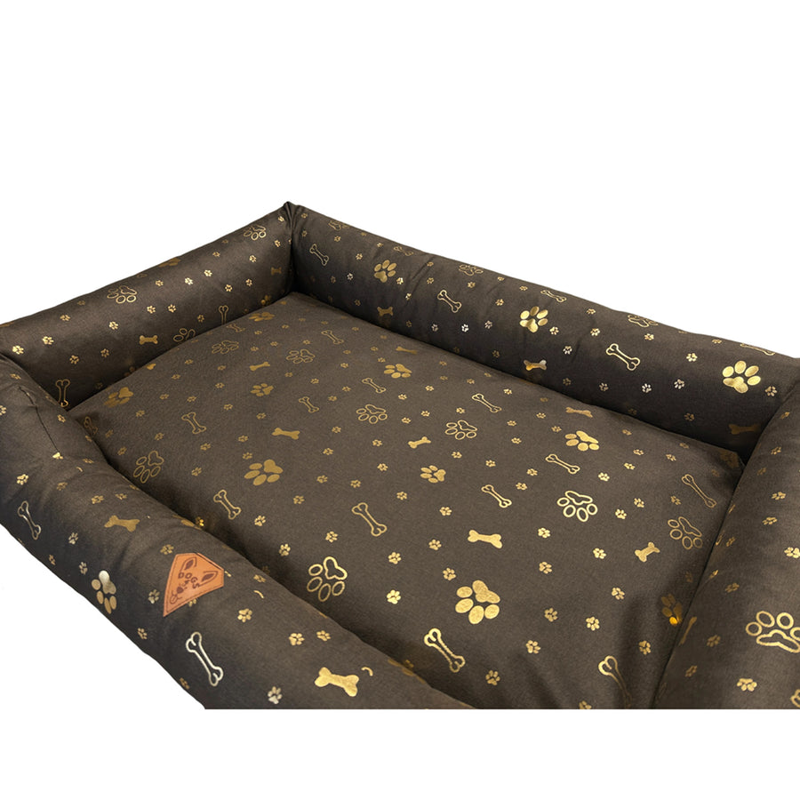 Hondenmand, 100x75, waterdicht, gouden botjes, uit elkaar te halen, Dogs4life