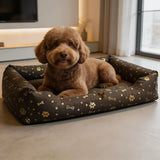 Hondenmand, 100x75, waterdicht, gouden botjes, uit elkaar te halen, Dogs4life