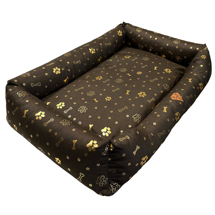 Hondenmand, 100x75, waterdicht, gouden botjes, uit elkaar te halen, Dogs4life