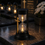 Zonne-energiekaars, Zandloper van de eeuwigheid, LED 0,08 W, levensduur 20.000 uur, maximale lichtsterkte 3 lm, 77199, Znicz-lux, 3 stuks