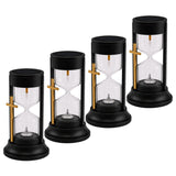 Zonne-energiekaars, Zandloper van de eeuwigheid, LED 0,08 W, levensduur 20.000 uur, maximale lichtsterkte 3 lm, 77199, Znicz-lux, 4 stuks