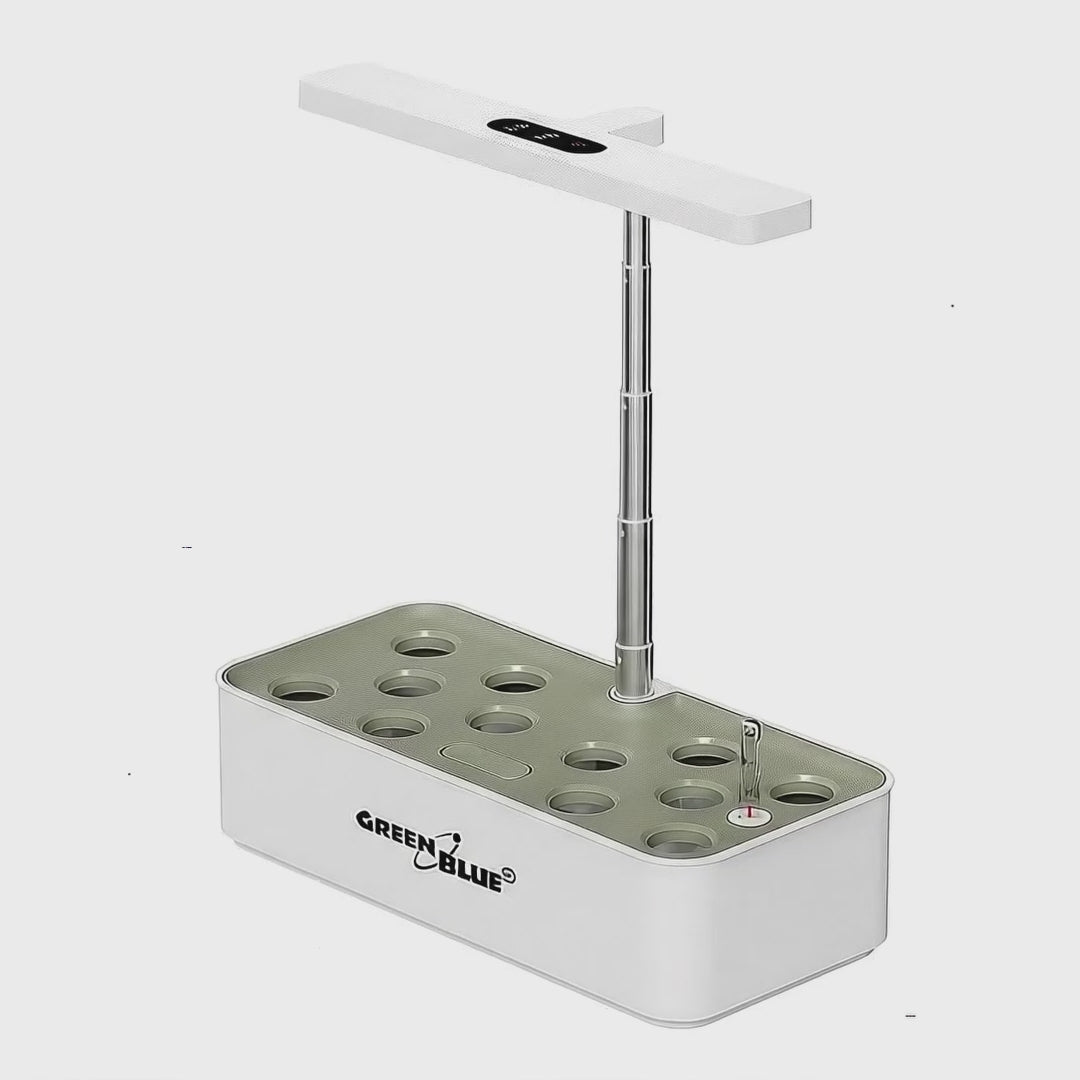 GreenBlue Intelligent Indoor Plant Growing System, SMART pot, 4L inhoud, voor 12 planten, full spectrum LED's, GB133