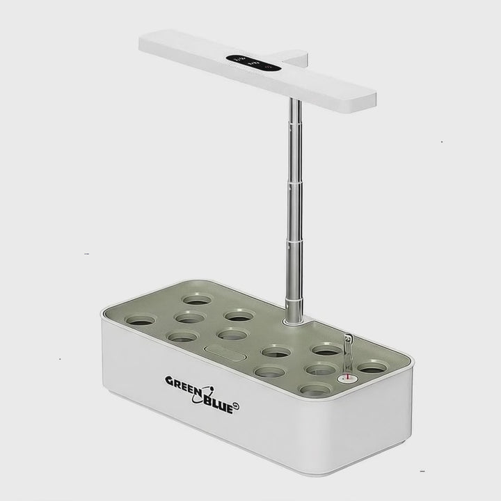 GreenBlue Intelligent Indoor Plant Growing System, SMART pot, 4L inhoud, voor 12 planten, full spectrum LED's, GB133