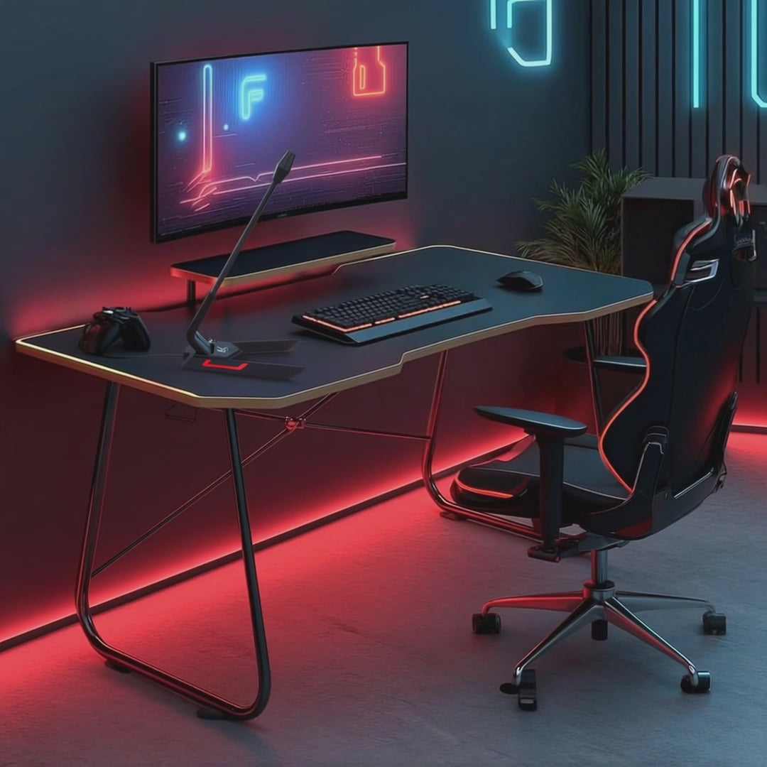 USB LED-gamingmicrofoon YouTube-streaming 1,5 m gevoeligheid 21 dB + 3dB NanoRS RS710