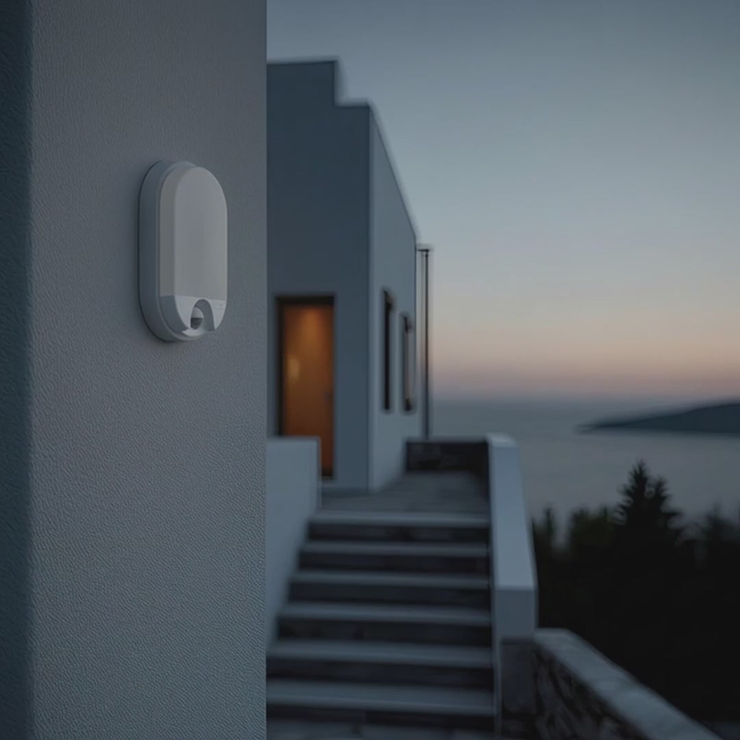 Maclean MCE340 W LED lamp met infrarood bewegingssensor - 1100lm  - 15W  - IP54 - wit