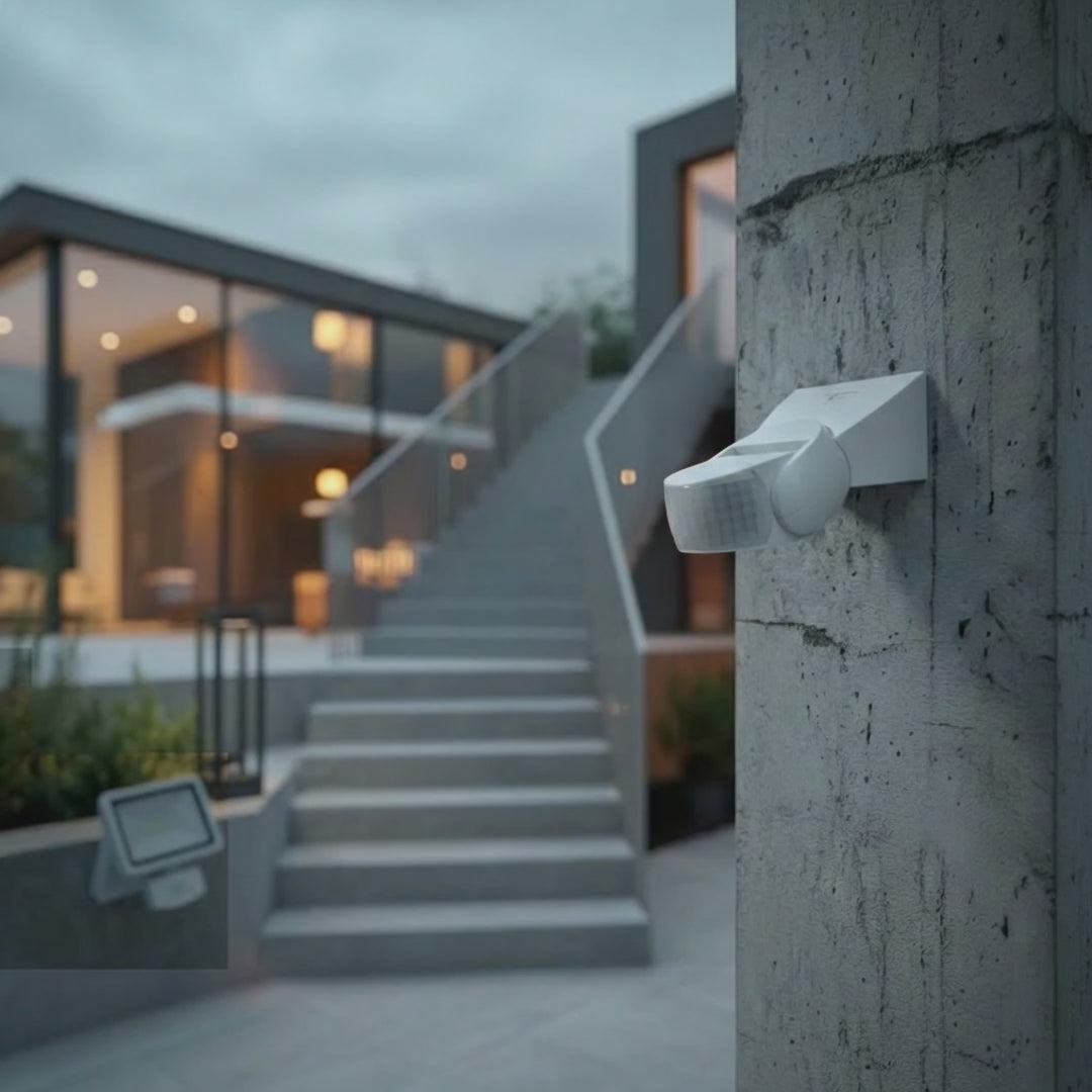 Infrarood bewegingssensor met afstandsbediening IP65, max. 800 W (gloeilamp), max 1200 W (LED) MCE241 Maclean Energy