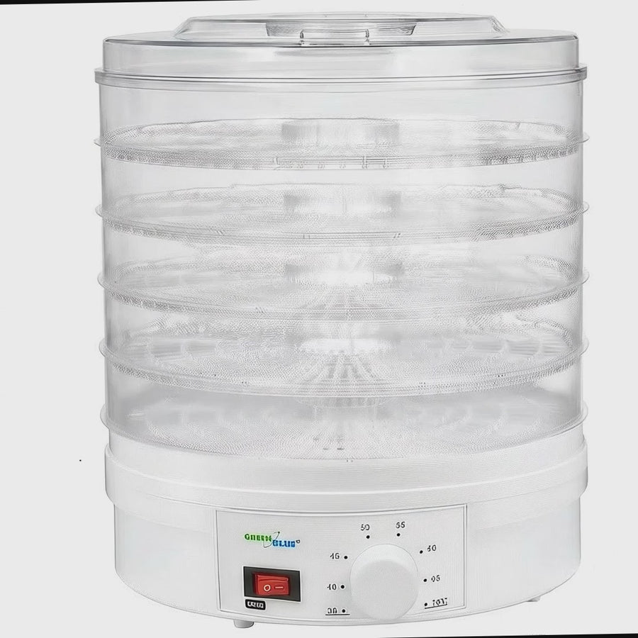 Voedseldroger GreenBlue GB190 - 250 W - met 5 transparante lades- 35 tot 70°C