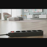 Stekkerdoos 5voudig 1,4 m met penaarde en kinderbeveiliging Maclean Energy MCE183 2300W