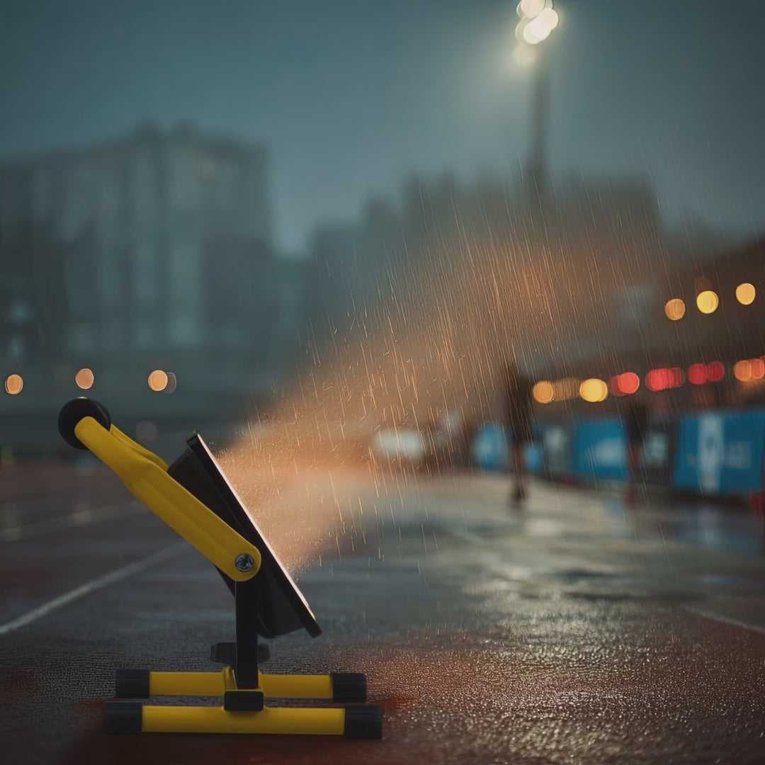 Maclean MCE632 Gele Vloerstandaard voor Maclean LED Schijnwerper Staal Instelbare Hoek MCE550/650 MCE652