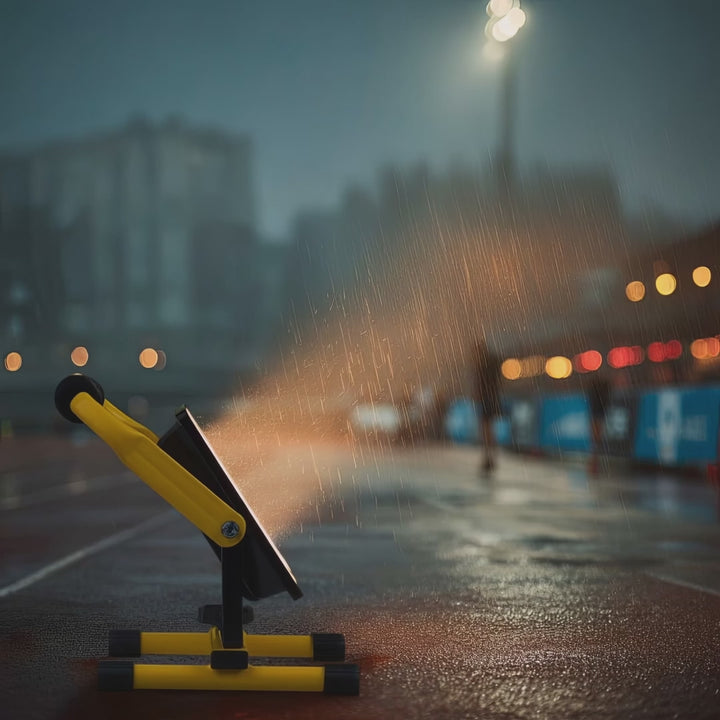 Maclean MCE632 Gele Vloerstandaard voor Maclean LED Schijnwerper Staal Instelbare Hoek MCE550/650 MCE652