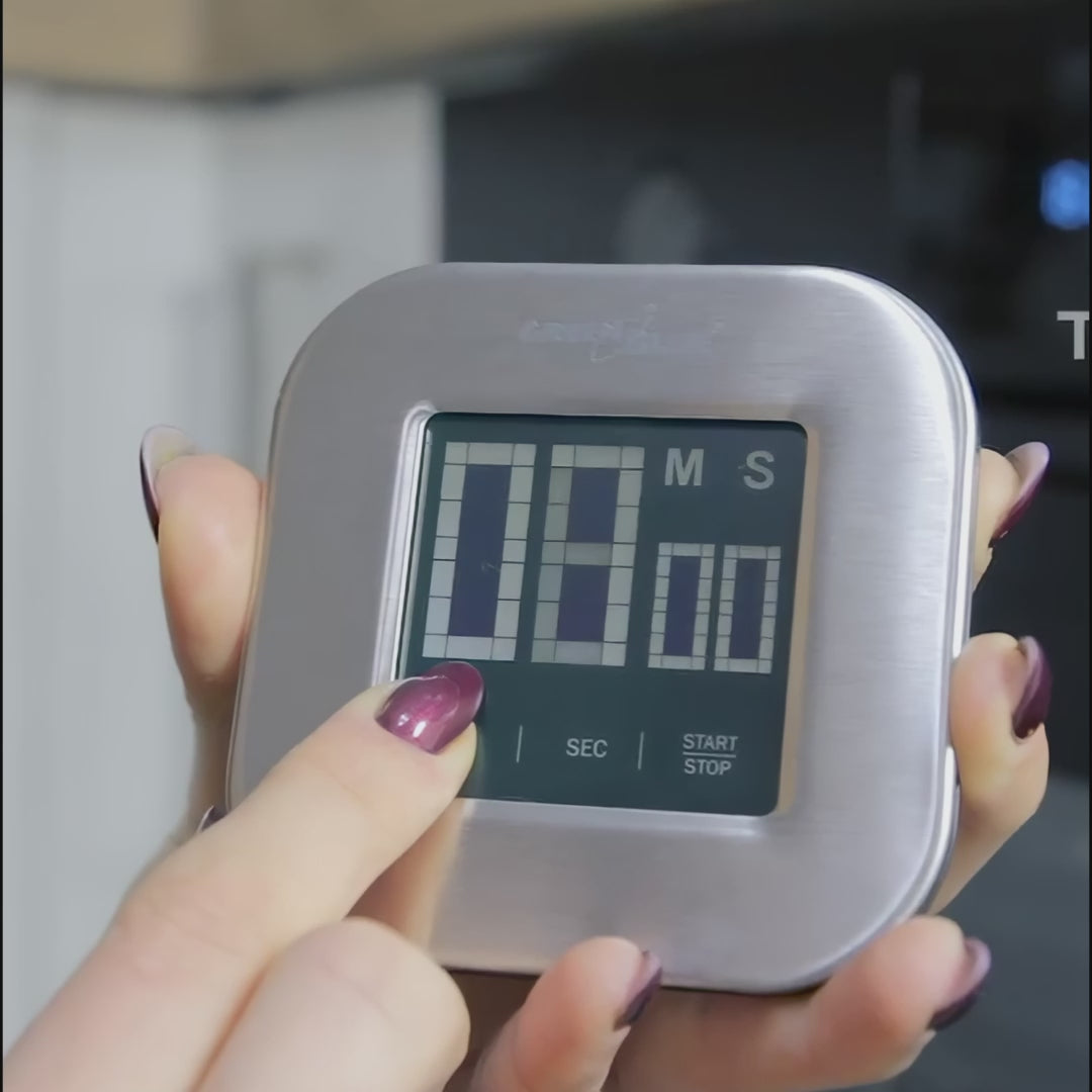 Digitale magnetische timer- Zilver Greenblue, GB524