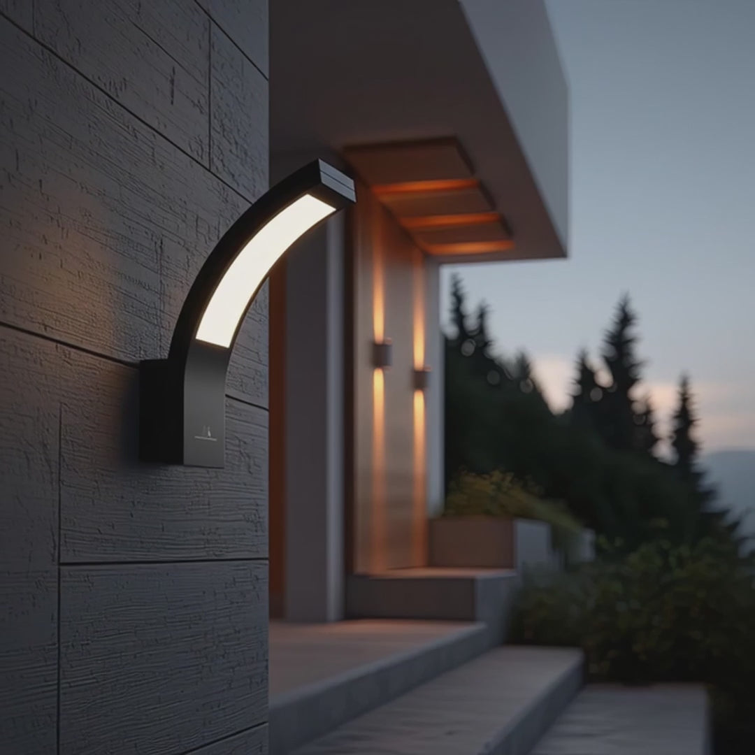 Maclean MCE343 B LED gevellamp, buitenwandlamp - 800lm - 10W IP54 - zwart, natuurlijk wit (4000K)