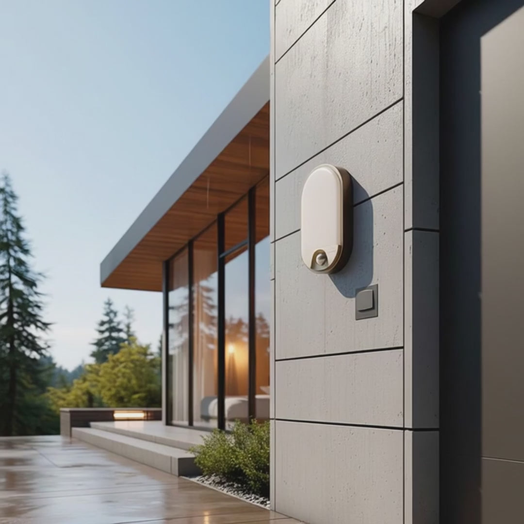 Maclean MCE340 GR LED lamp met infrarood bewegingssensor - 1100lm  - 15W  - IP54 - grijs