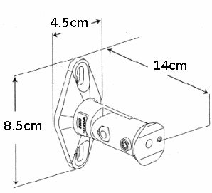 Maclean MC-528 Universal muurbeugel voor luidsprekers tot 3,5 kg