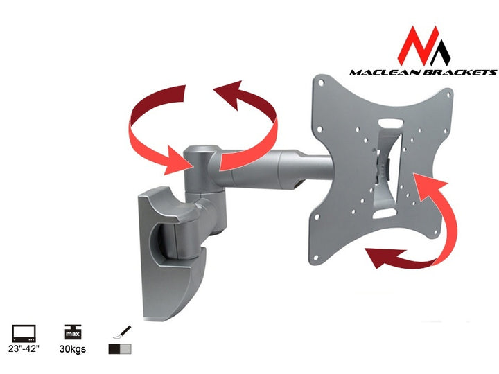 Support mural TV 23- 42 pouces MC-503A S Maclean max.30 kg