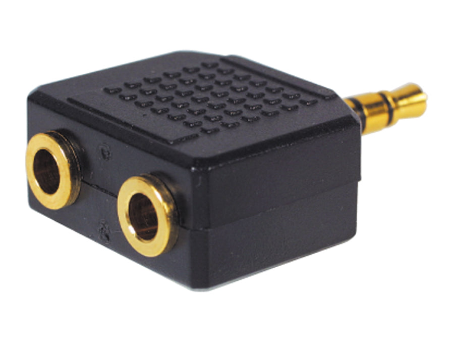 3,5mm jack plug / 3,5mm jack socket splitter NH552 goud