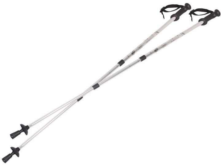 Aluminium Nordic Walking stokken 65-135cm telescopisch zilver