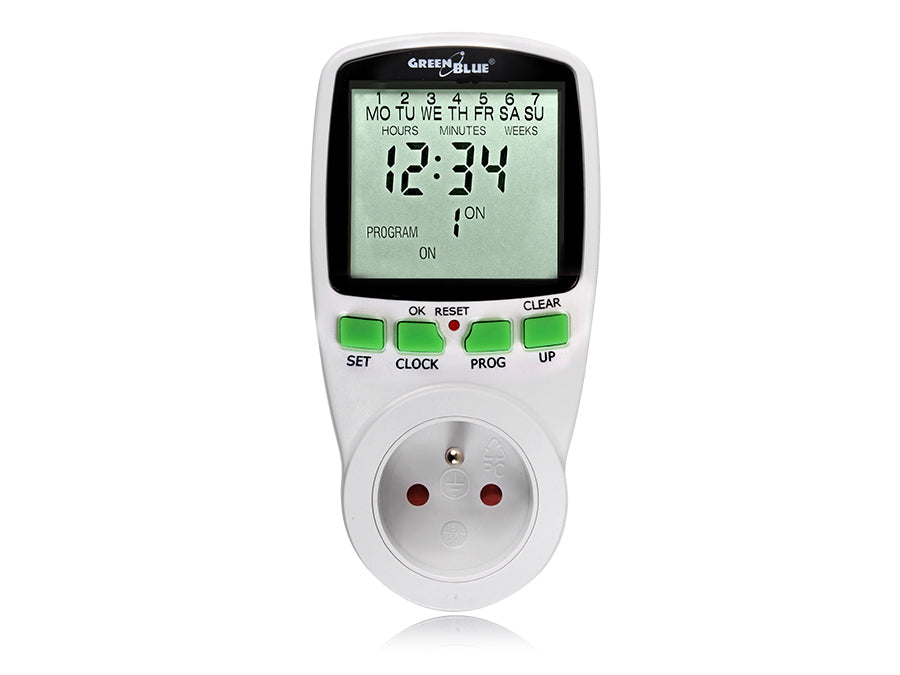 Tijdschakelaar - GreenBlue GB105 digitale timer 16 programma's max. 240 programma's