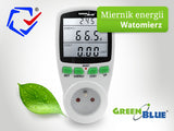 Vermogensmeter Wattmeter display meettijd GreenBlue GB202