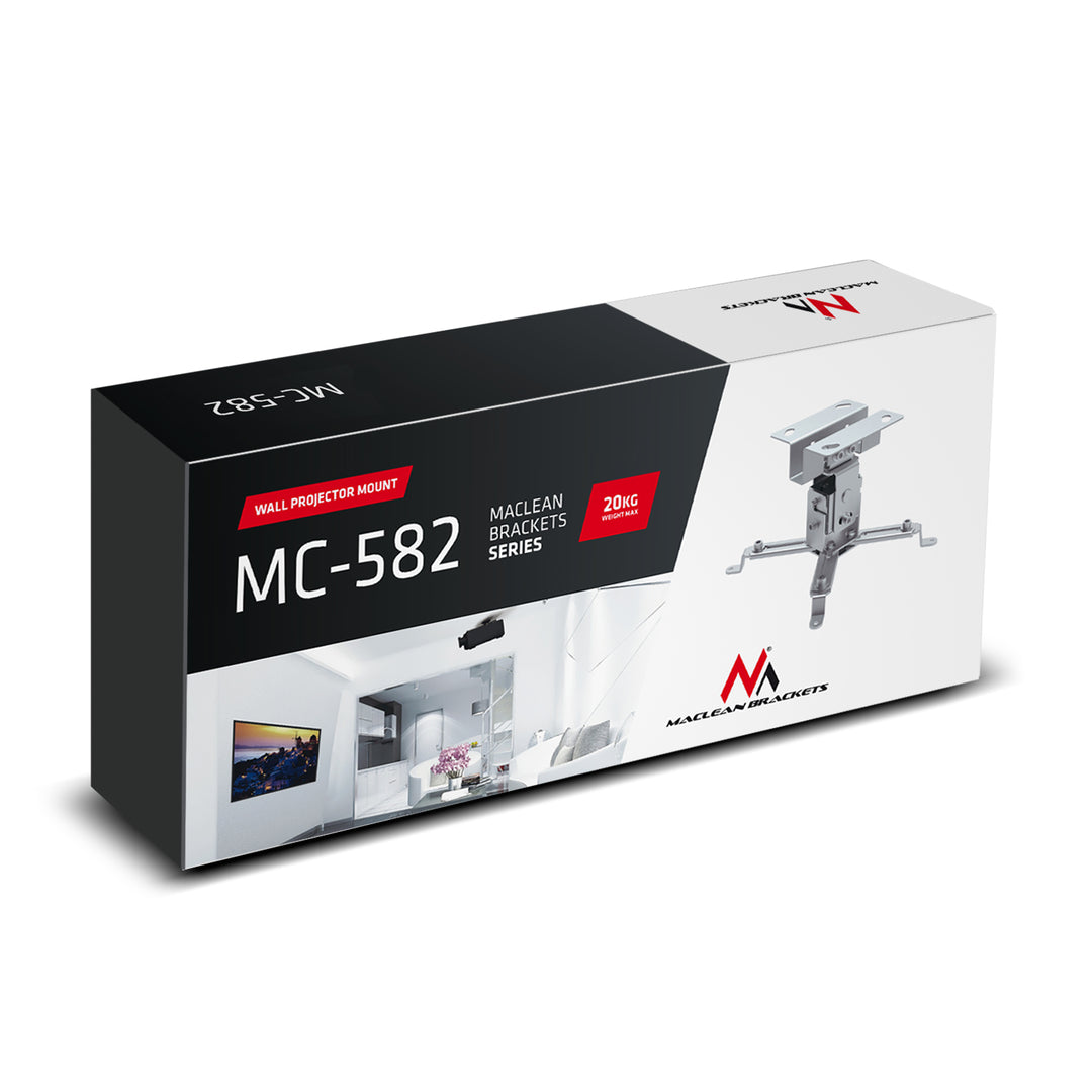 Plafond Beugel voor een beamer MC-582 Maclean Montagewicht: 20kg