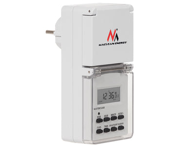 EXTERNE ELEKTRONISCHE PROGRAMMER Digitale timer MCE08 witte kleur